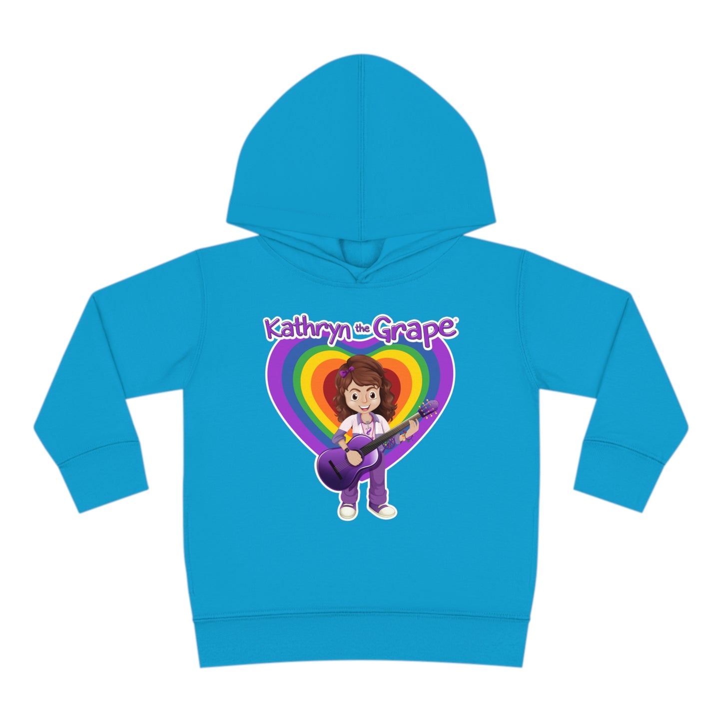 Kathryn the Grape with Guitar Toddler Pullover Fleece Hoodie