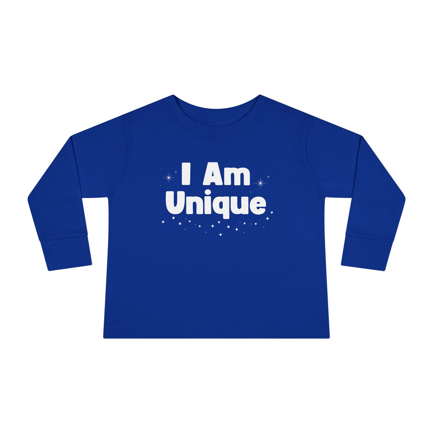 I Am Unique Toddler Long Sleeve Tee - Perfect for Playtime and Celebrations