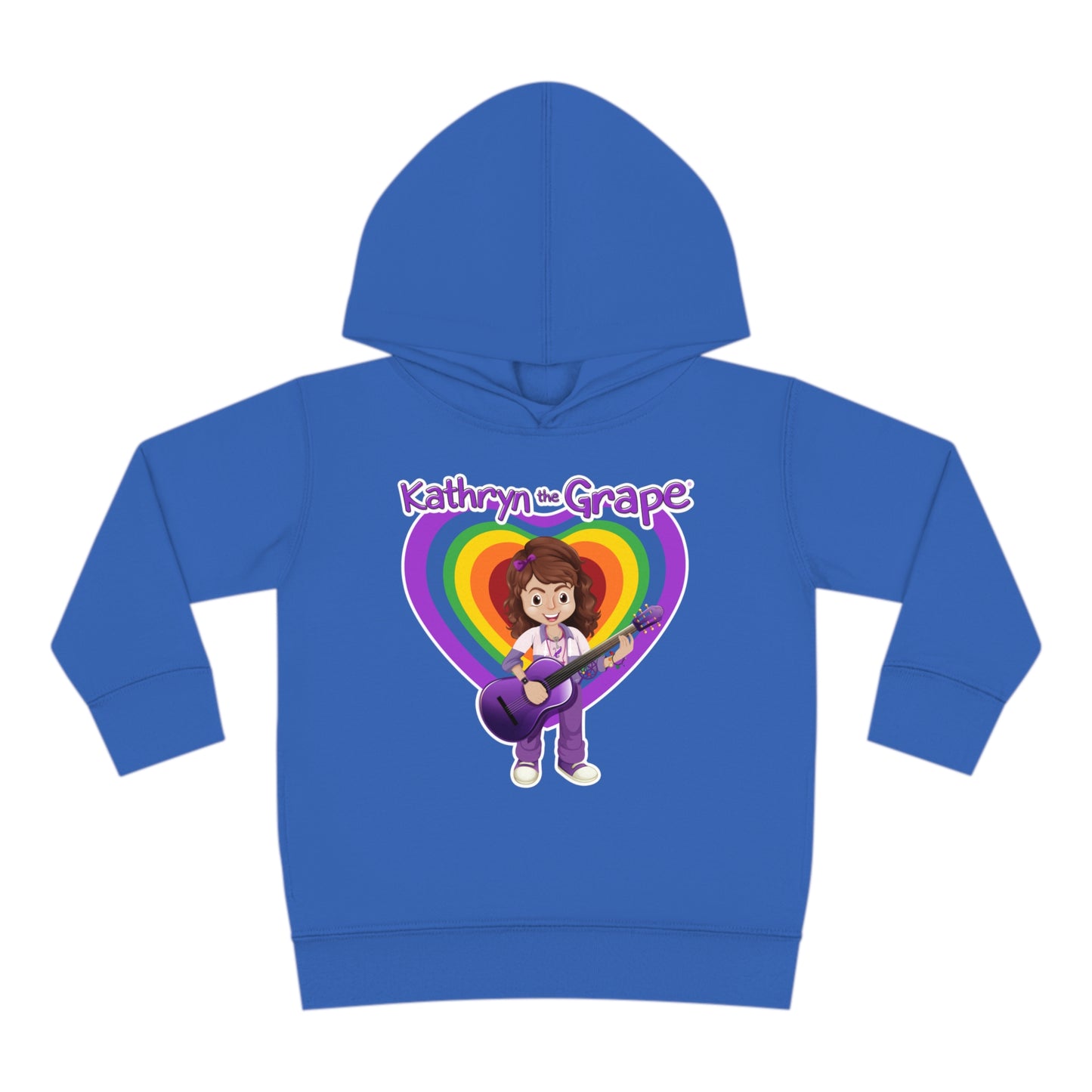 Kathryn the Grape with Guitar Toddler Pullover Fleece Hoodie