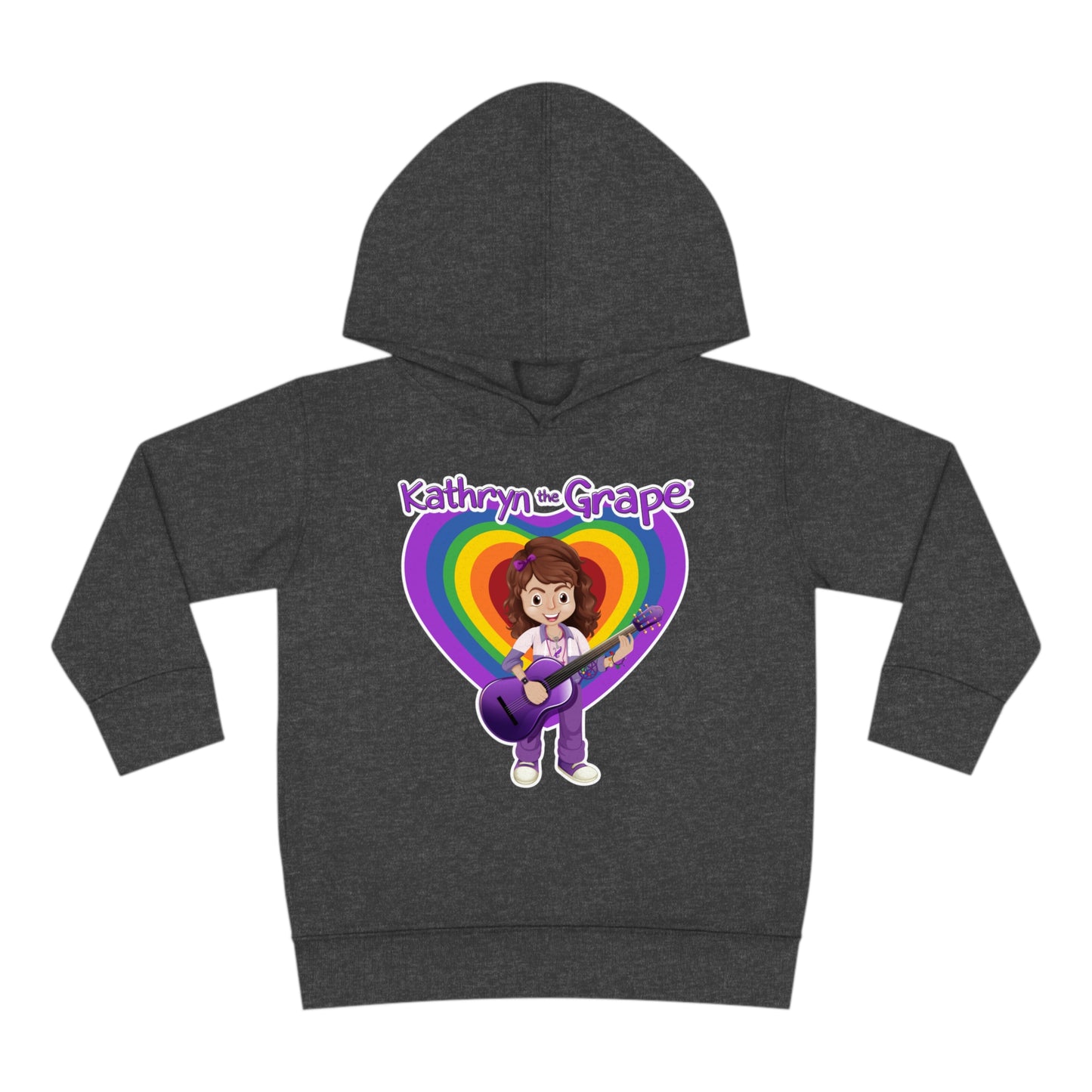 Kathryn the Grape with Guitar Toddler Pullover Fleece Hoodie