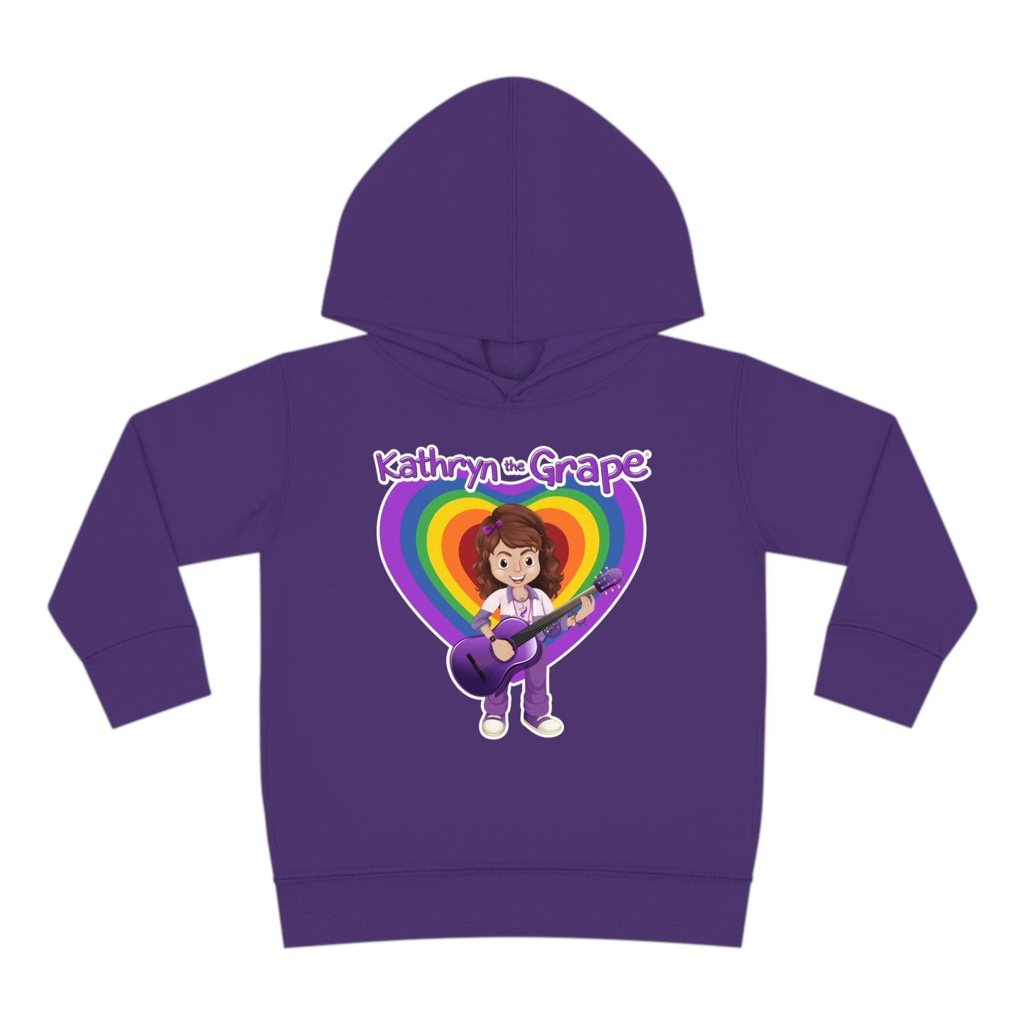 Kathryn the Grape with Guitar Toddler Pullover Fleece Hoodie