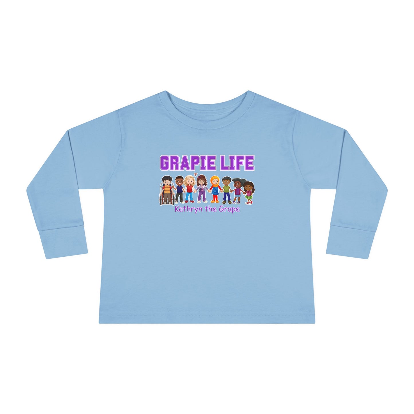 Kathryn the Grape Grapie Life Friends Toddler Long Sleeve Tee