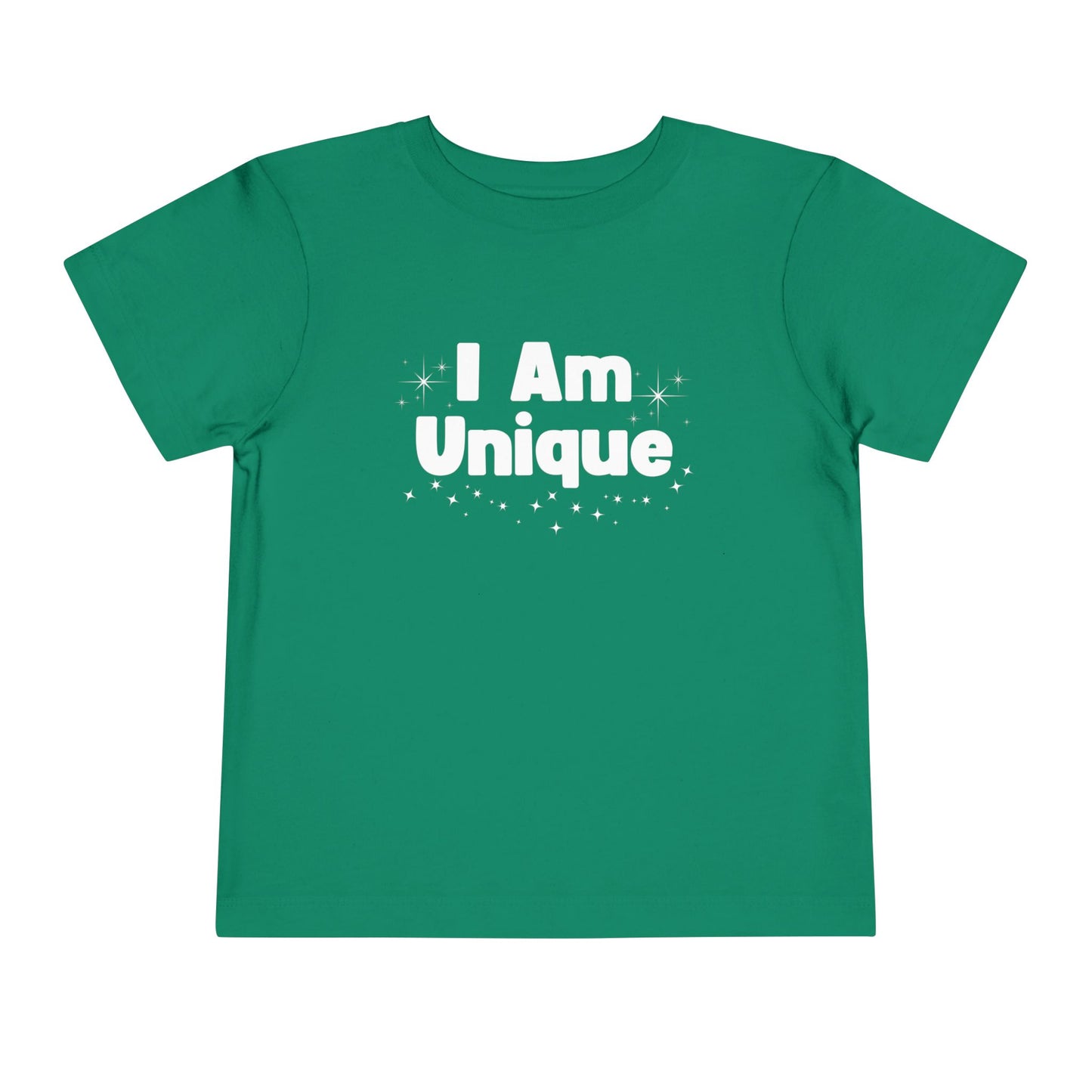 Toddler Short Sleeve Tee - "I Am Unique" - Cute and Comfortable Kids T-Shirt