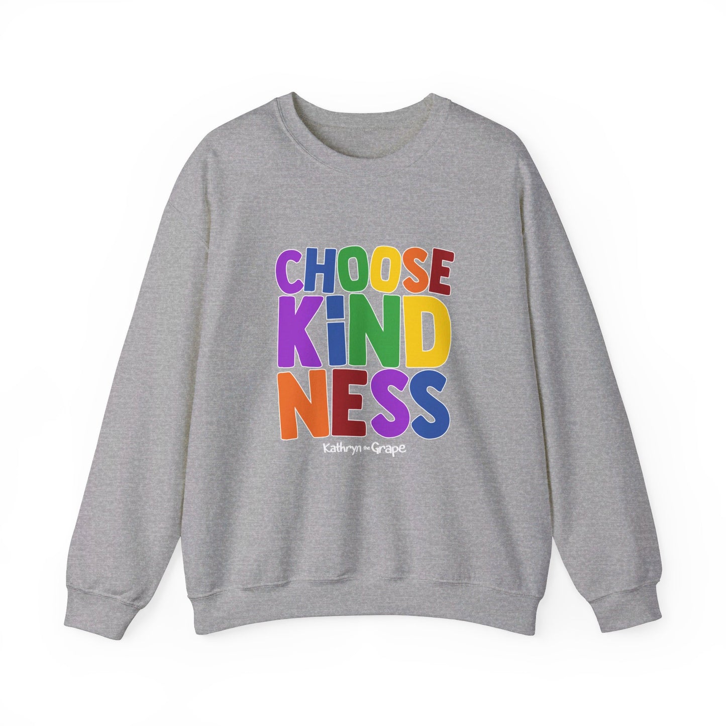 Kathryn the Grape Choose Kindness Teen/Adult Heavy Blend™ Crewneck Sweatshirt