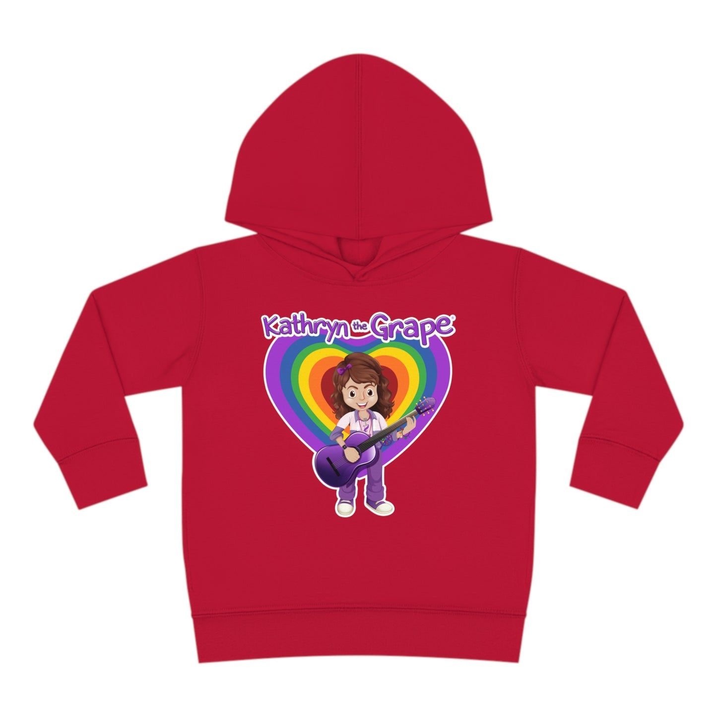 Kathryn the Grape with Guitar Toddler Pullover Fleece Hoodie