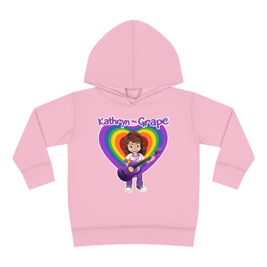 Kathryn the Grape with Guitar Toddler Pullover Fleece Hoodie