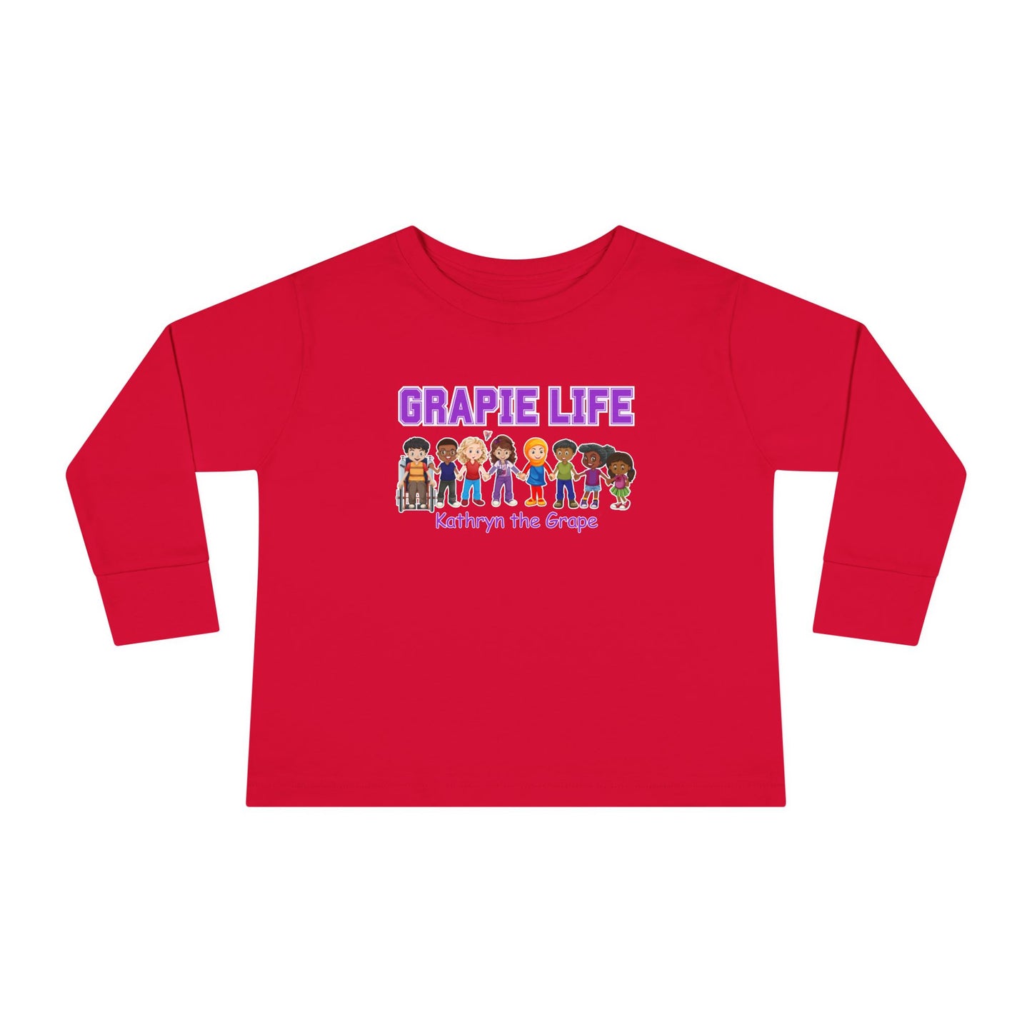 Kathryn the Grape Grapie Life Friends Toddler Long Sleeve Tee