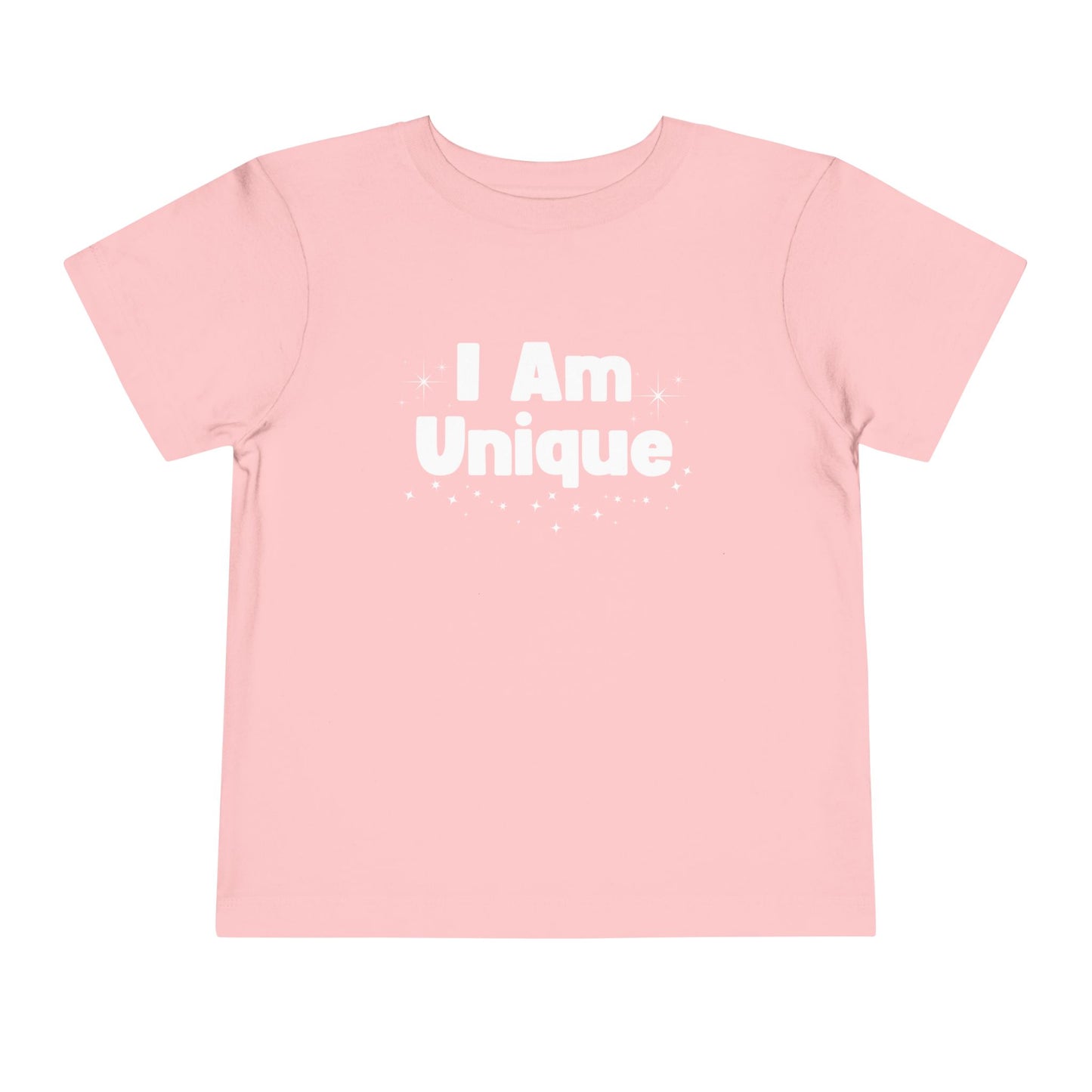 Toddler Short Sleeve Tee - "I Am Unique" - Cute and Comfortable Kids T-Shirt