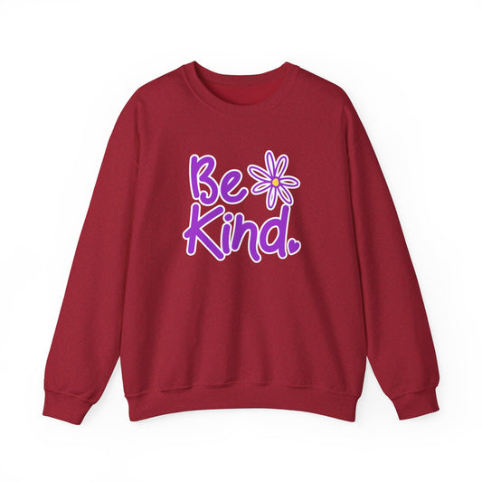 Kathryn the Grape Be Kind Unisex Heavy Blend™ Crewneck Sweatshirt - Cozy Comfort & Positive Vibes