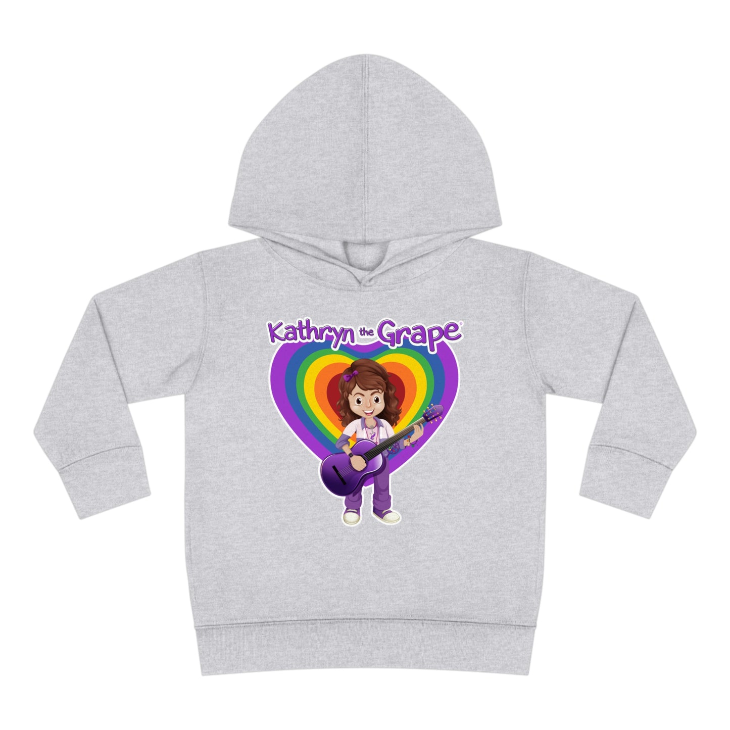 Kathryn the Grape with Guitar Toddler Pullover Fleece Hoodie