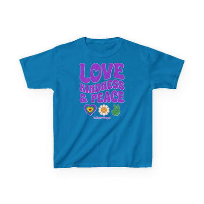 Kathryn the Grape Love, Kindness, and Peace Youth Heavy Cotton™ Tee