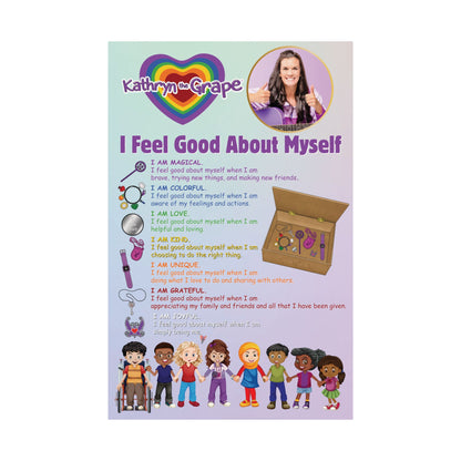 I Feel Good About Myself - Kathryn the Grape Matte Vertical Posters