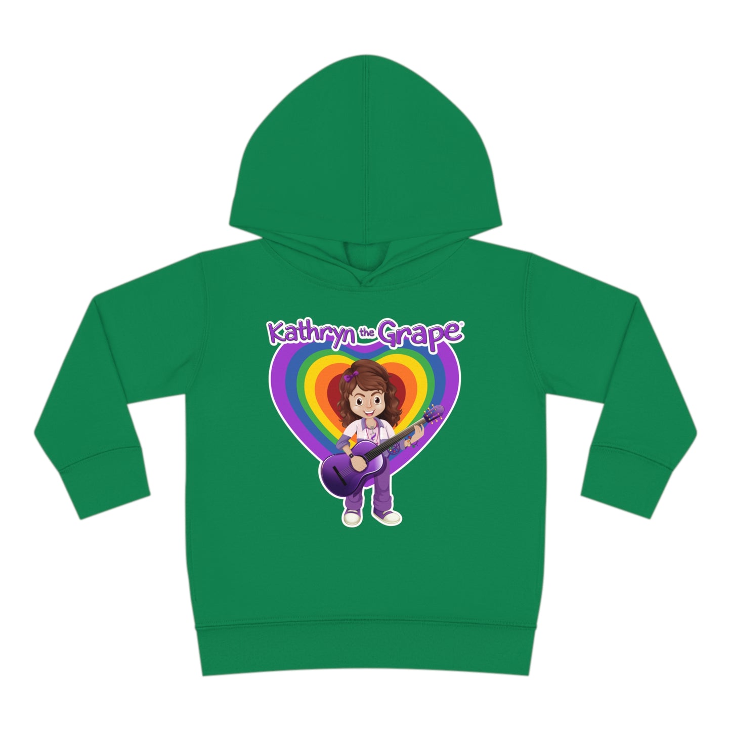 Kathryn the Grape with Guitar Toddler Pullover Fleece Hoodie