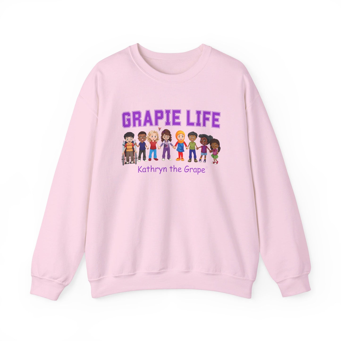 Kathryn the Grape Grapie Life Friends Teen/Adult Heavy Blend™ Crewneck Sweatshirt