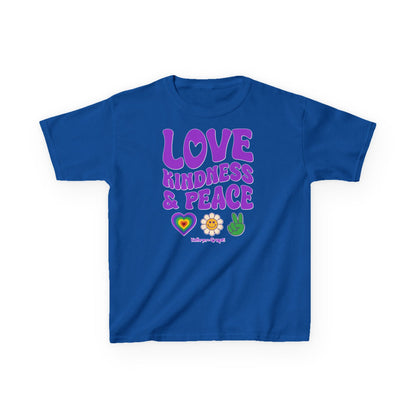 Kathryn the Grape Love, Kindness, and Peace Youth Heavy Cotton™ Tee