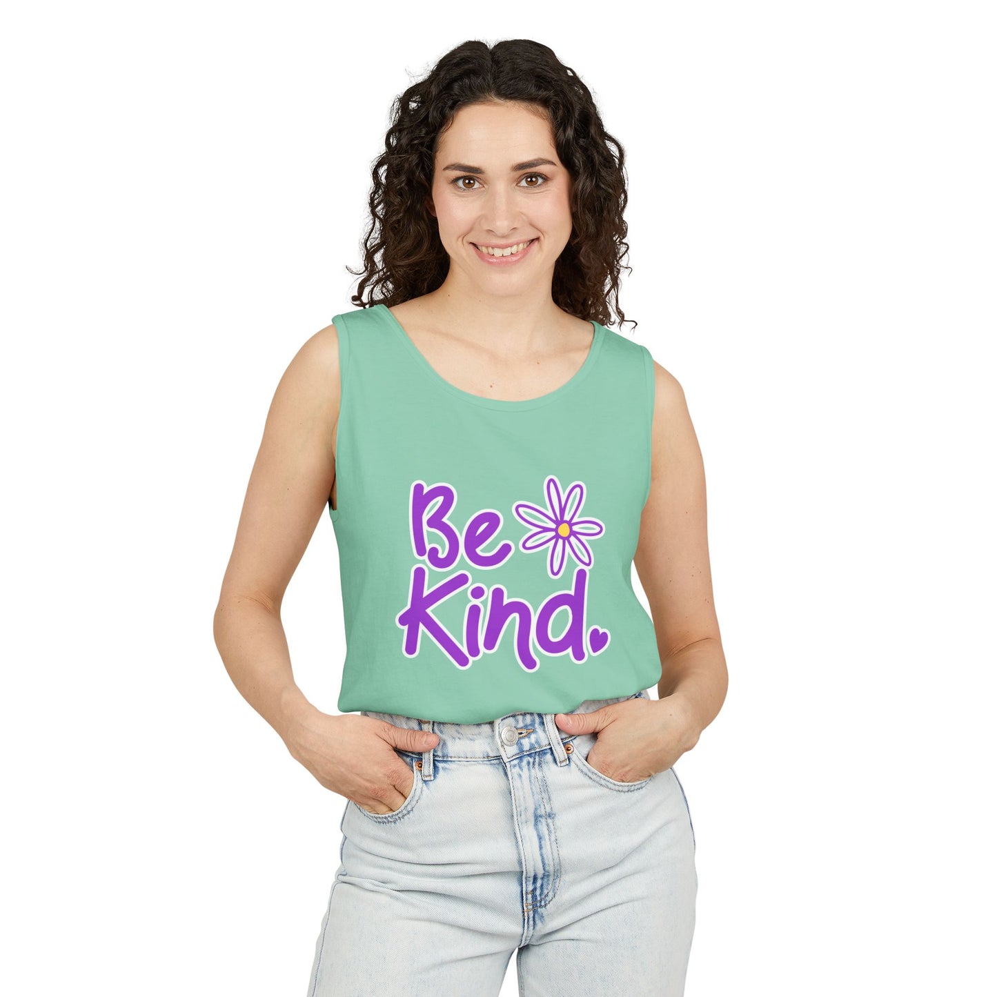 Kathryn the Grape Be Kind Unisex Garment-Dyed Tank Top – Positive Vibes for Everyday Wear