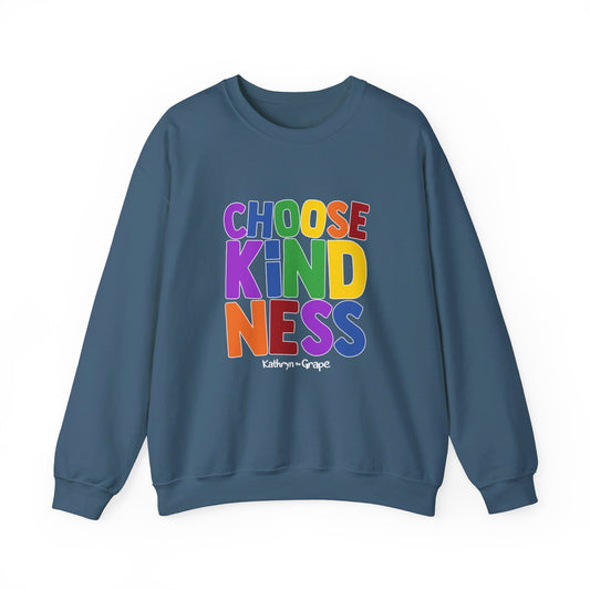 Kathryn the Grape Choose Kindness Adult Heavy Blend™ Crewneck Sweatshirt