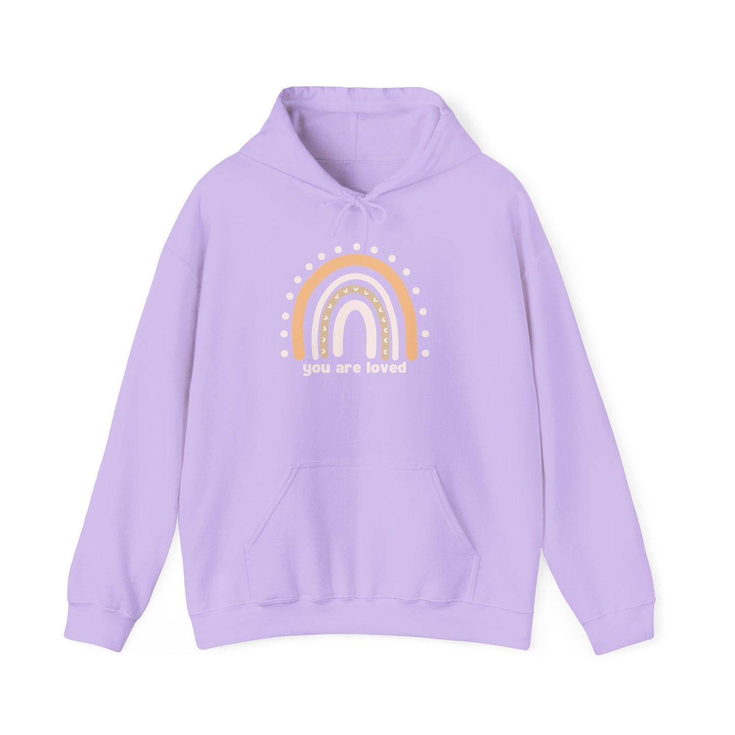 Kathryn the Grape You Are Loved Rainbow Teen/Adult Hooded Sweatshirt