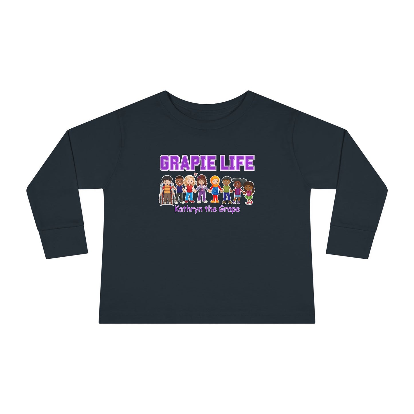 Kathryn the Grape Grapie Life Friends Toddler Long Sleeve Tee