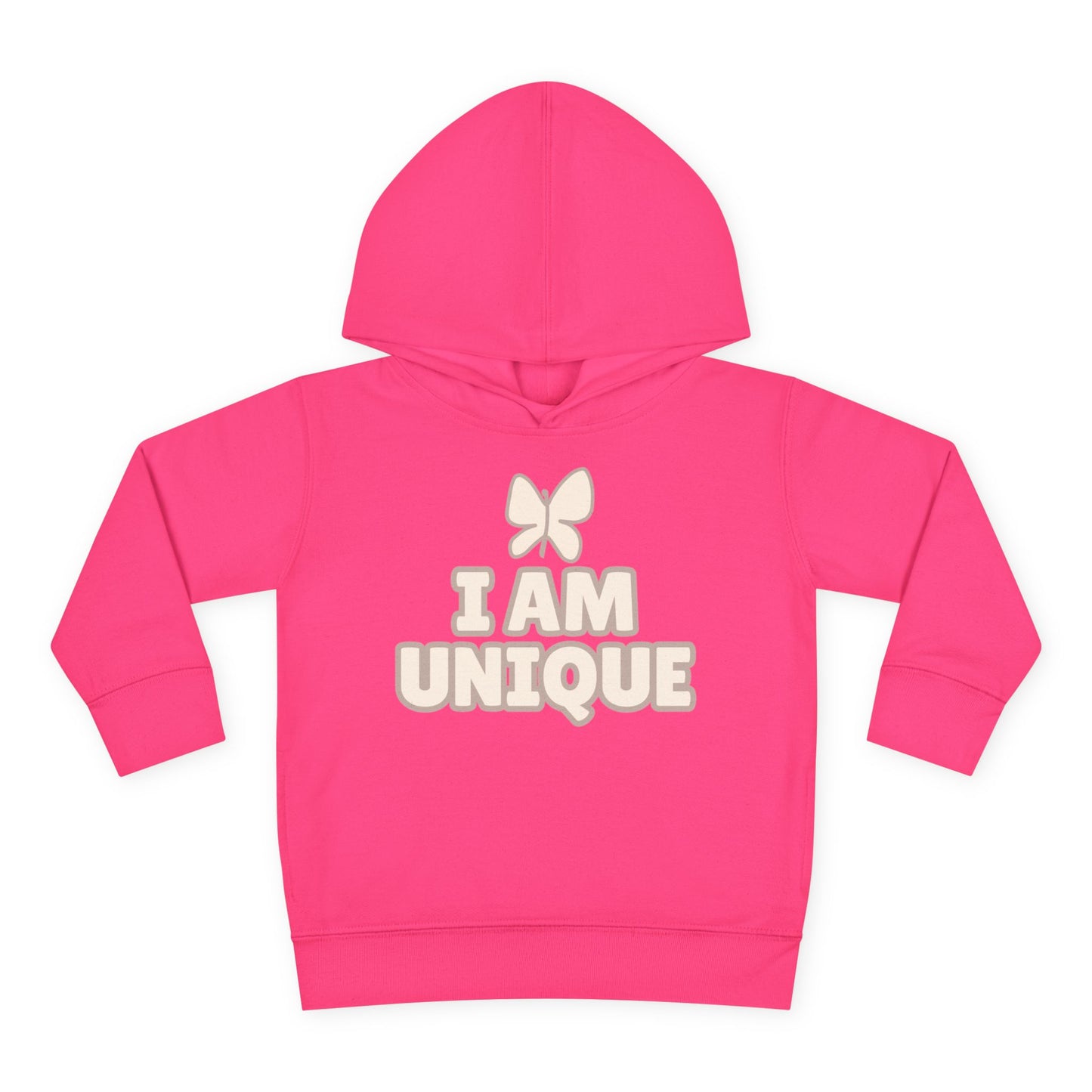 I Am Unique Toddler Pullover Fleece Hoodie - Soft and Cozy Kids Wear