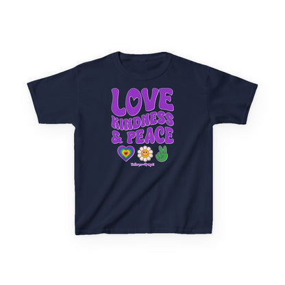 Kathryn the Grape Love, Kindness, and Peace Youth Heavy Cotton™ Tee