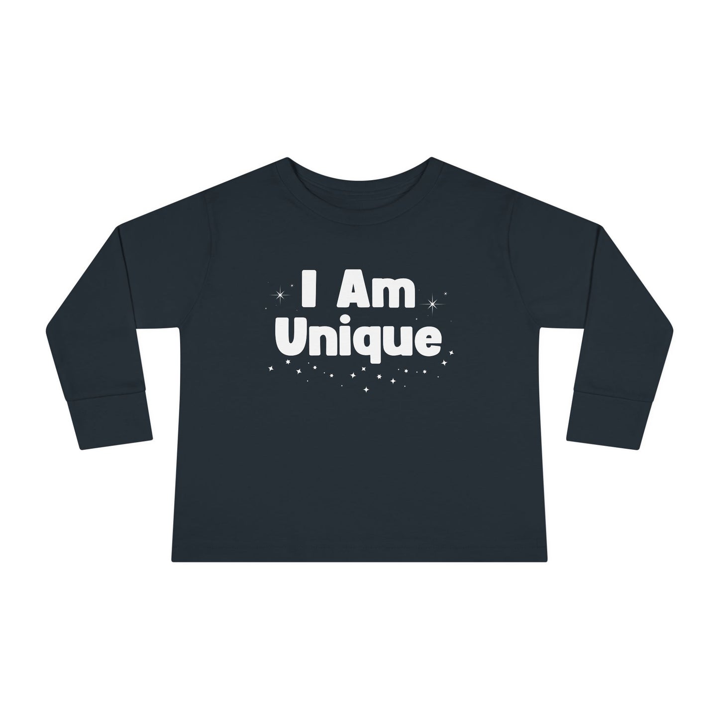 I Am Unique Toddler Long Sleeve Tee - Perfect for Playtime and Celebrations