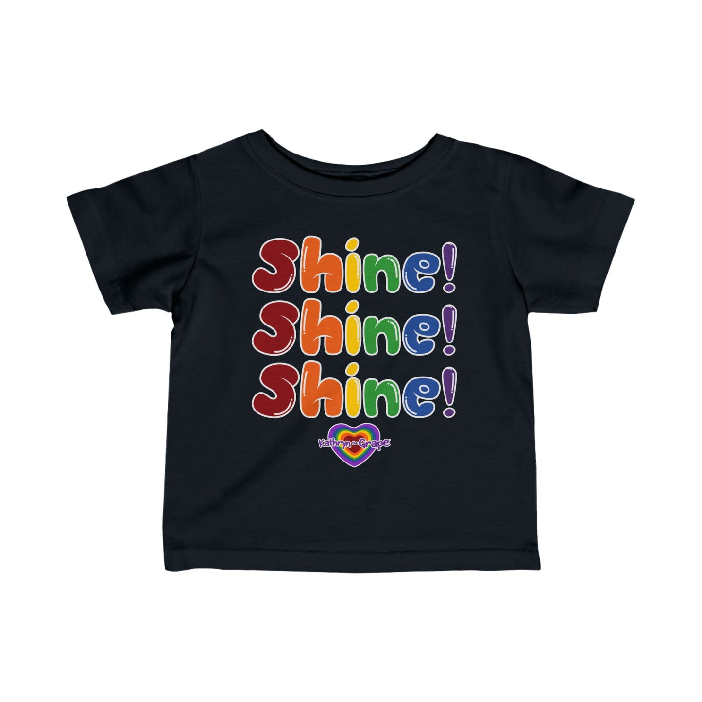 Kathryn the Grape Shine Shine Shine Infant Fine Jersey Tee