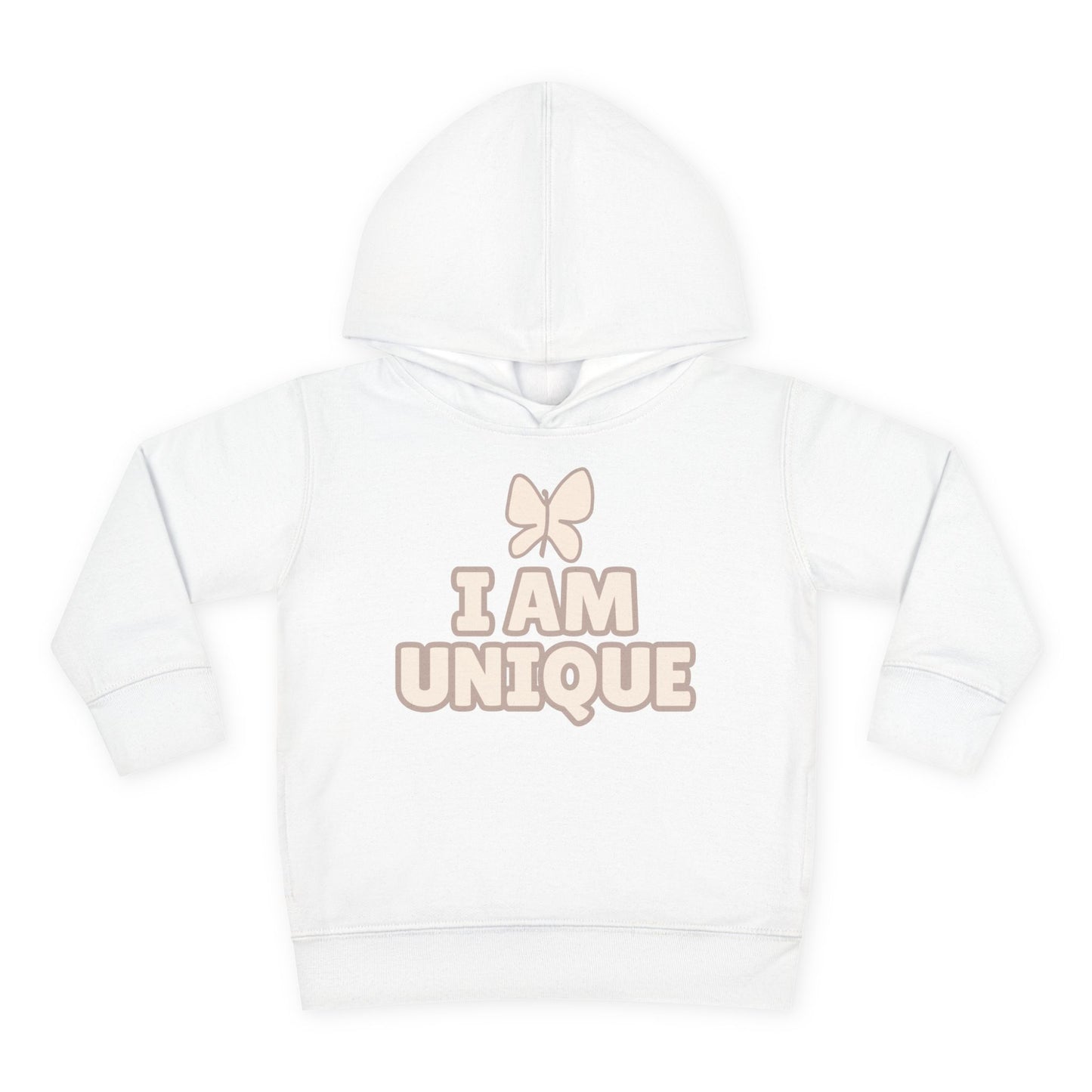 I Am Unique Toddler Pullover Fleece Hoodie - Soft and Cozy Kids Wear