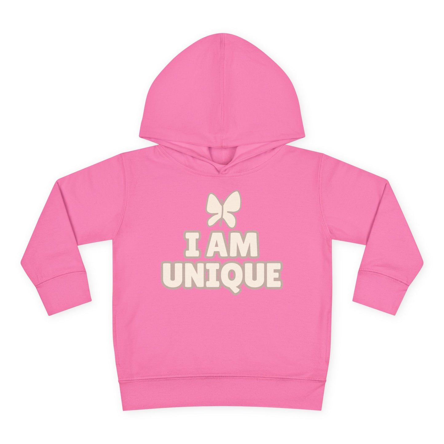 I Am Unique Toddler Pullover Fleece Hoodie - Soft and Cozy Kids Wear