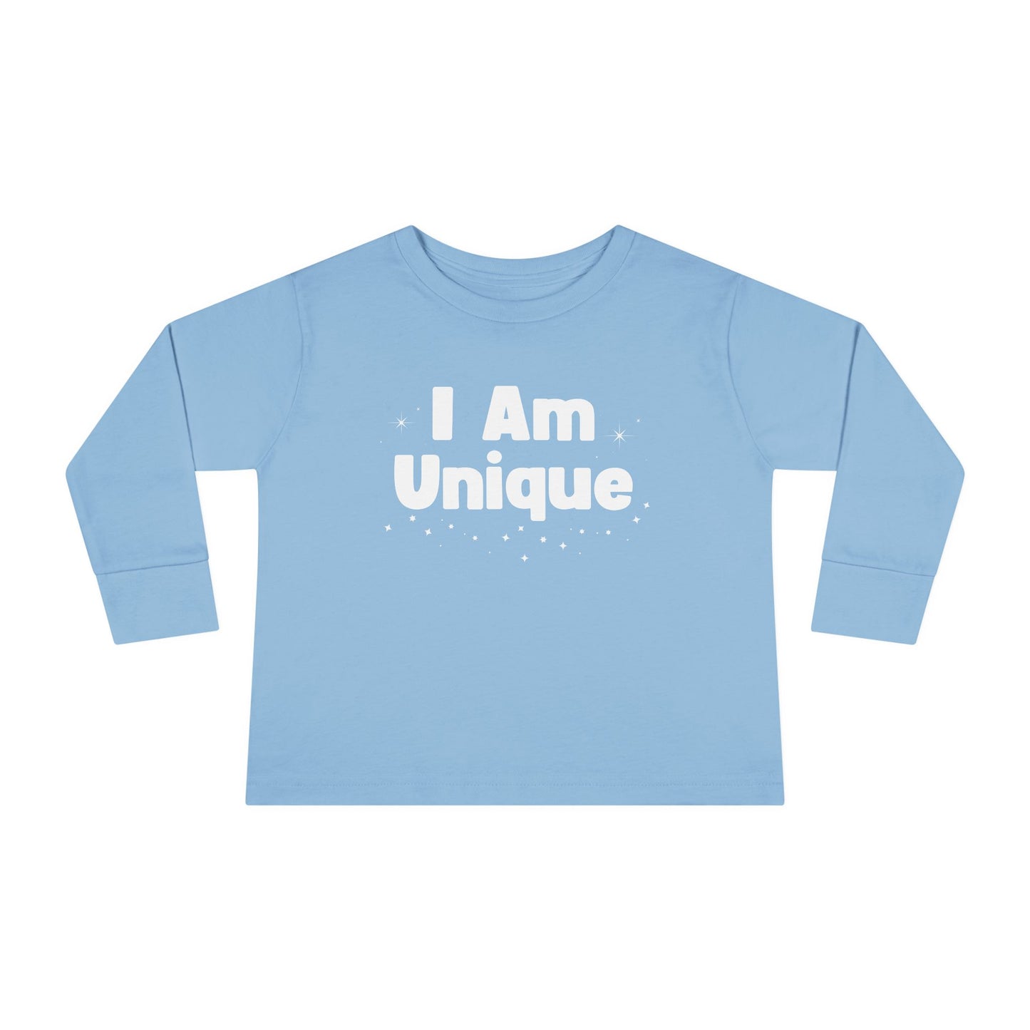 I Am Unique Toddler Long Sleeve Tee - Perfect for Playtime and Celebrations