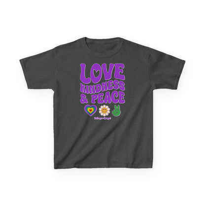 Kathryn the Grape Love, Kindness, and Peace Youth Heavy Cotton™ Tee