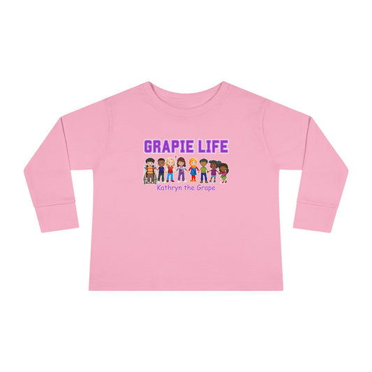 Kathryn the Grape Grapie Life Friends Toddler Long Sleeve Tee