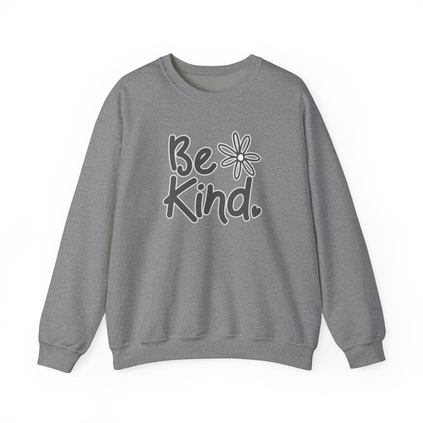 Kathryn the Grape Be Kind (Black Text) Unisex Heavy Blend™ Crewneck Sweatshirt - Cozy Casual Wear for Positive Vibes