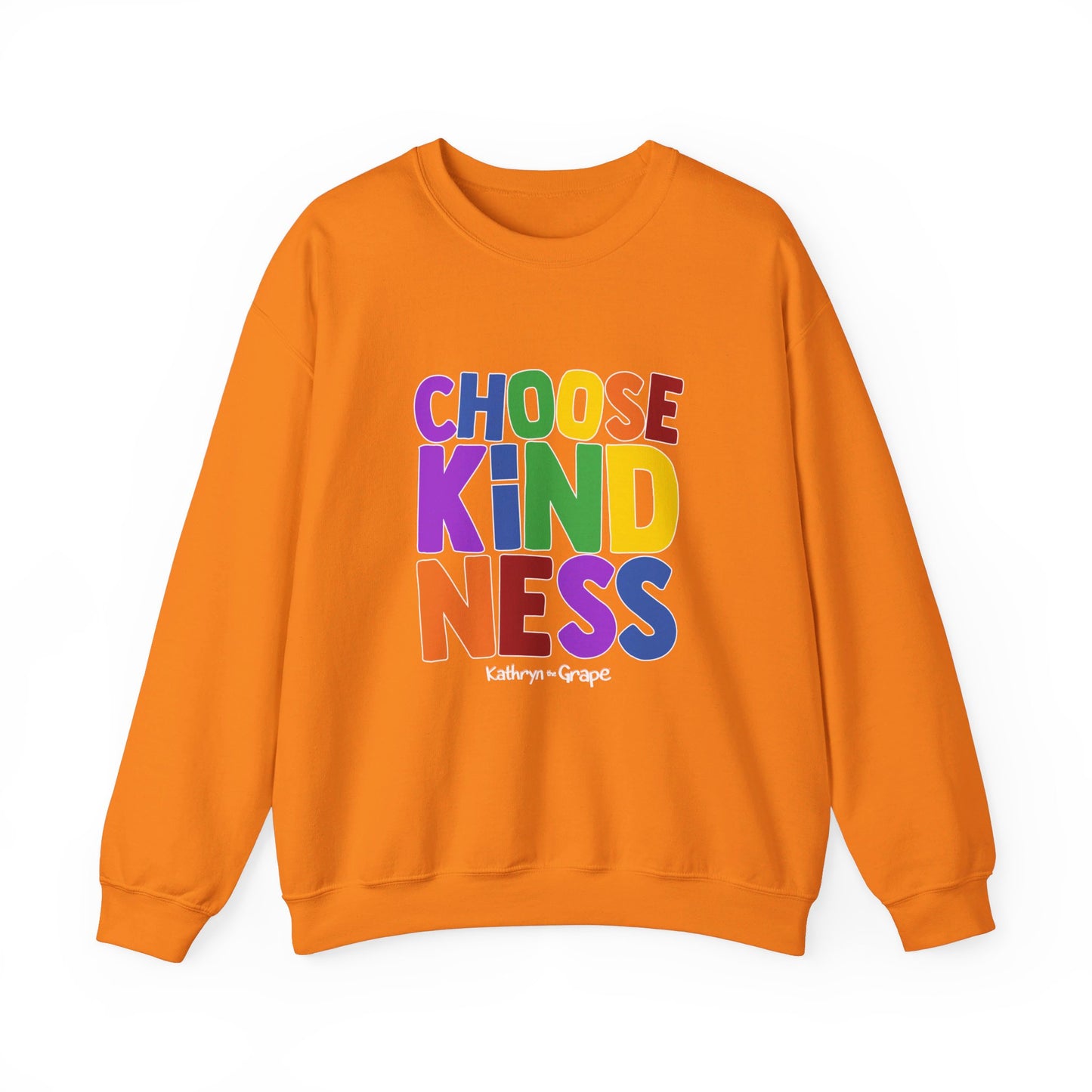 Kathryn the Grape Choose Kindness Teen/Adult Heavy Blend™ Crewneck Sweatshirt