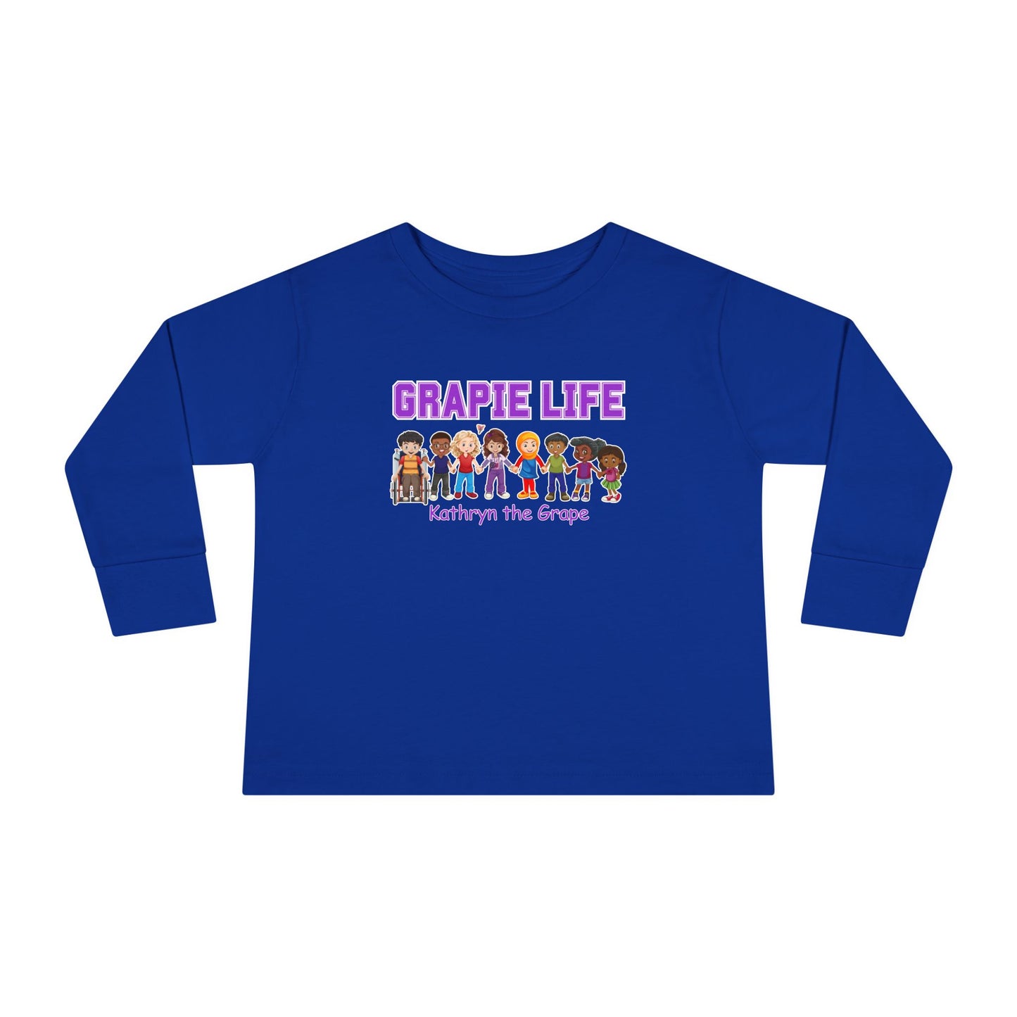 Kathryn the Grape Grapie Life Friends Toddler Long Sleeve Tee