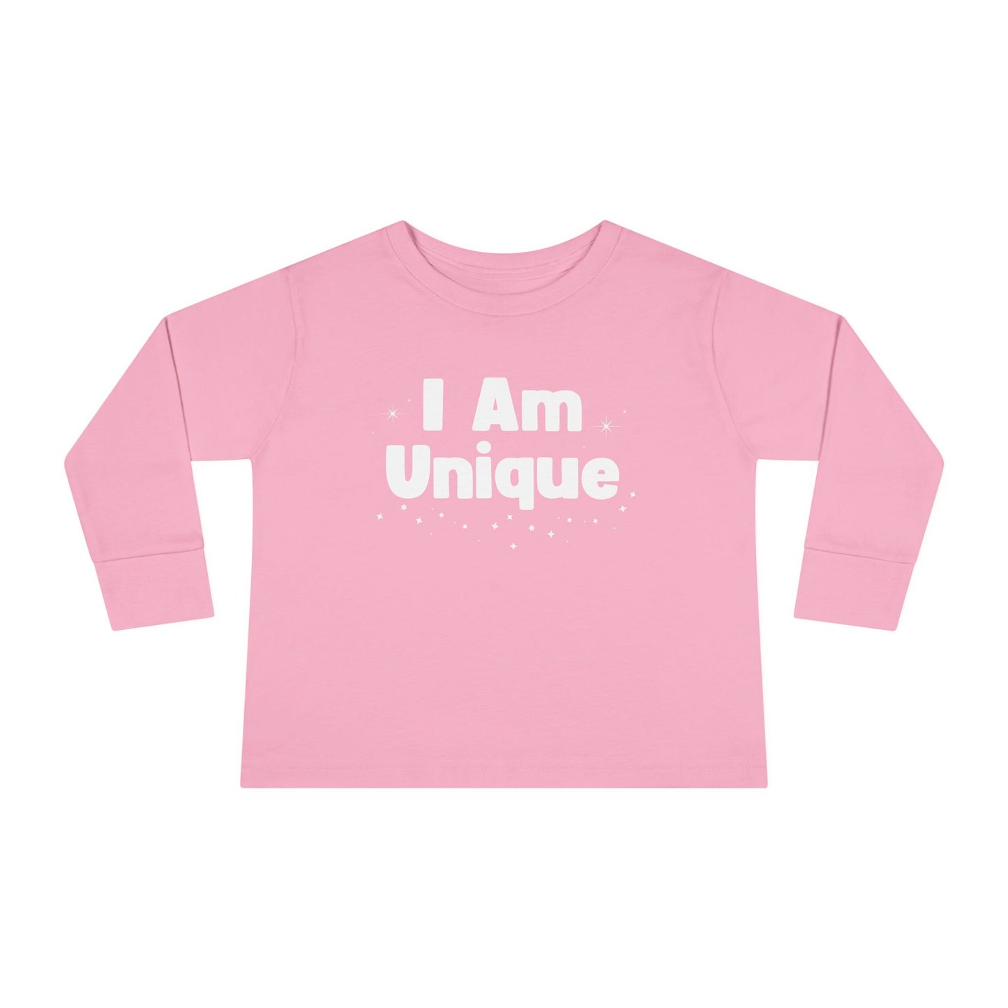 I Am Unique Toddler Long Sleeve Tee - Perfect for Playtime and Celebrations