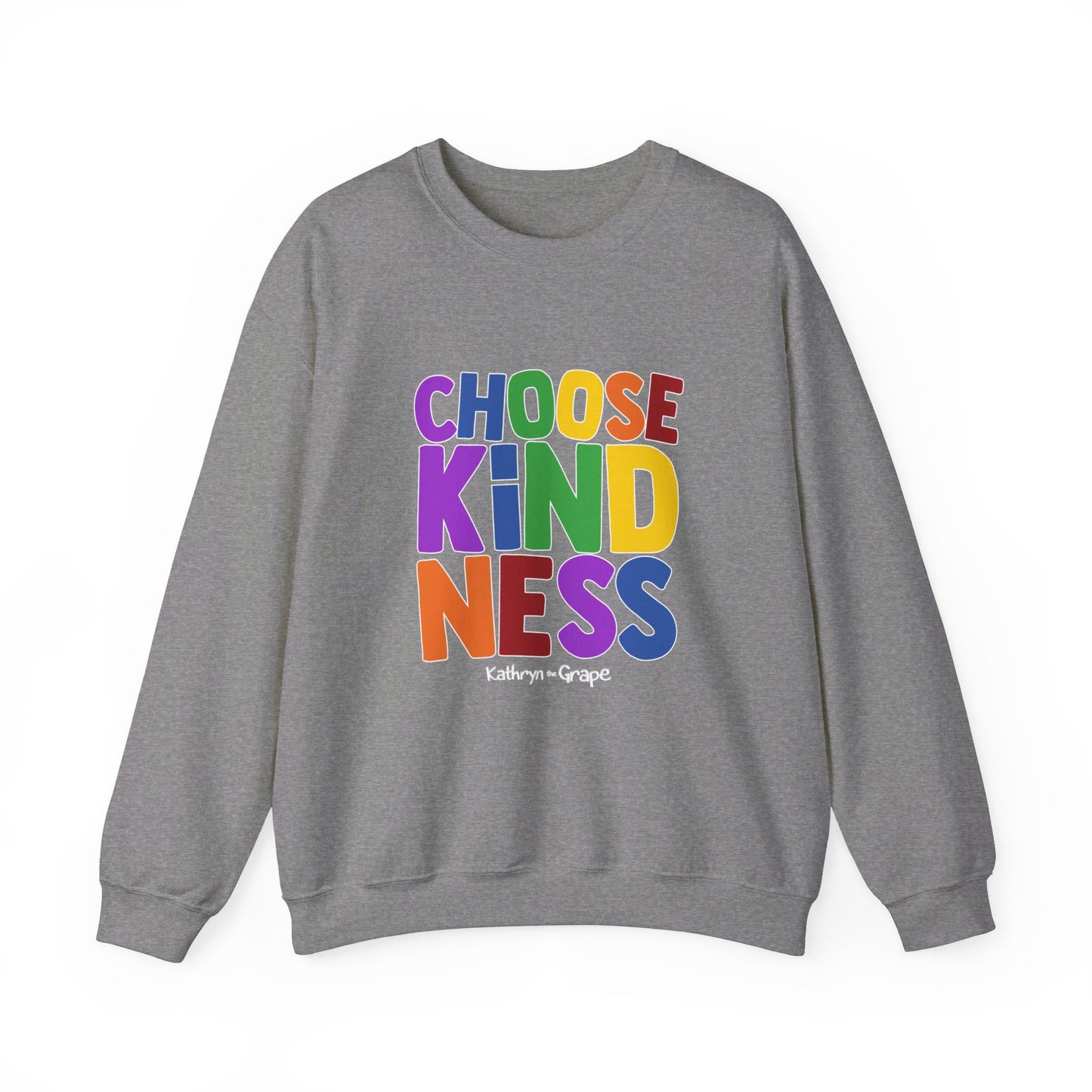 Kathryn the Grape Choose Kindness Teen/Adult Heavy Blend™ Crewneck Sweatshirt