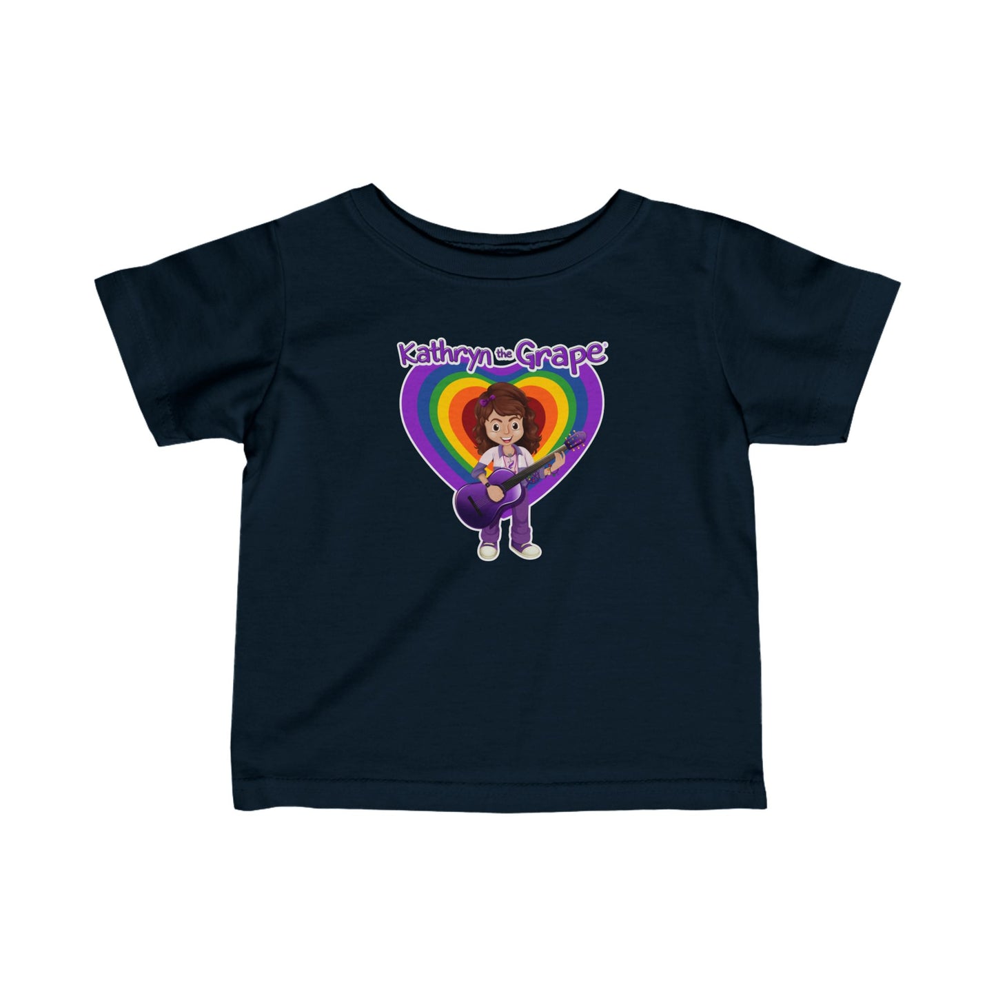 Kathryn the Grape with Guitar Infant Fine Jersey Tee