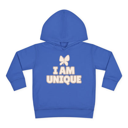 I Am Unique Toddler Pullover Fleece Hoodie - Soft and Cozy Kids Wear