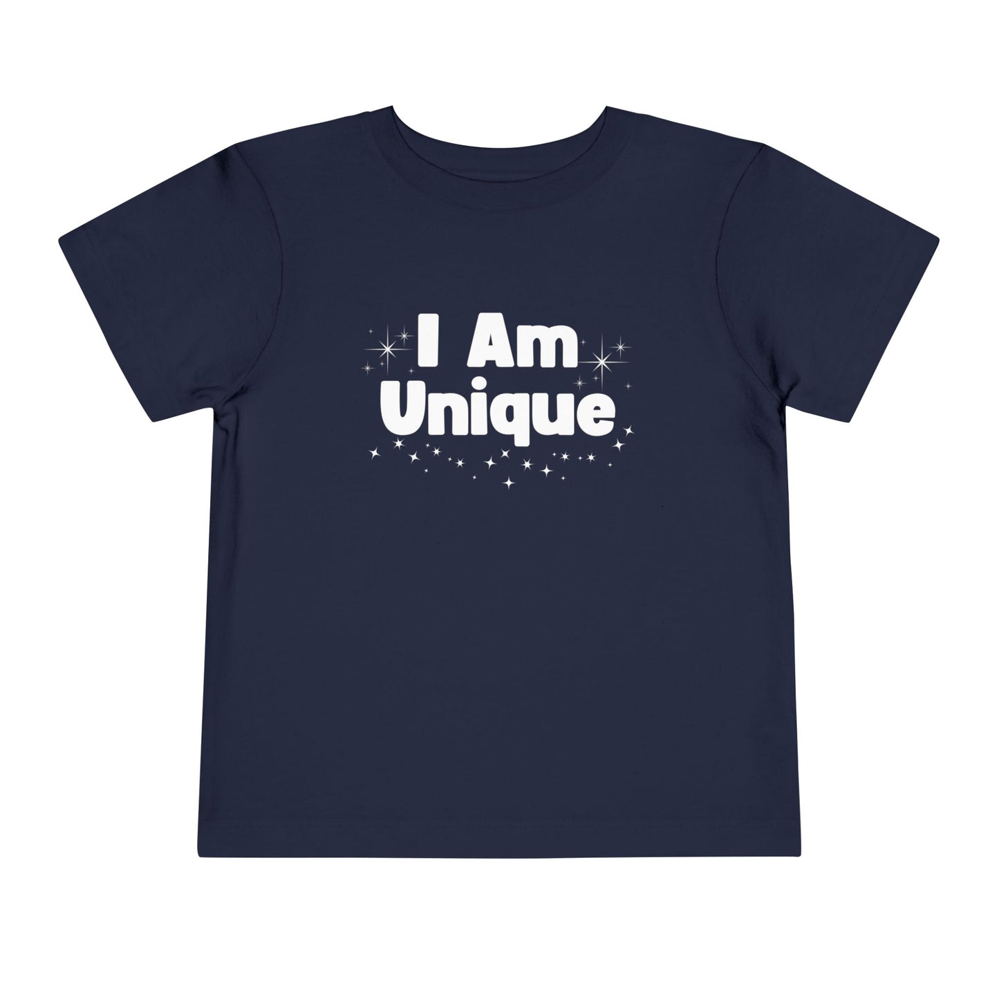 Toddler Short Sleeve Tee - "I Am Unique" - Cute and Comfortable Kids T-Shirt