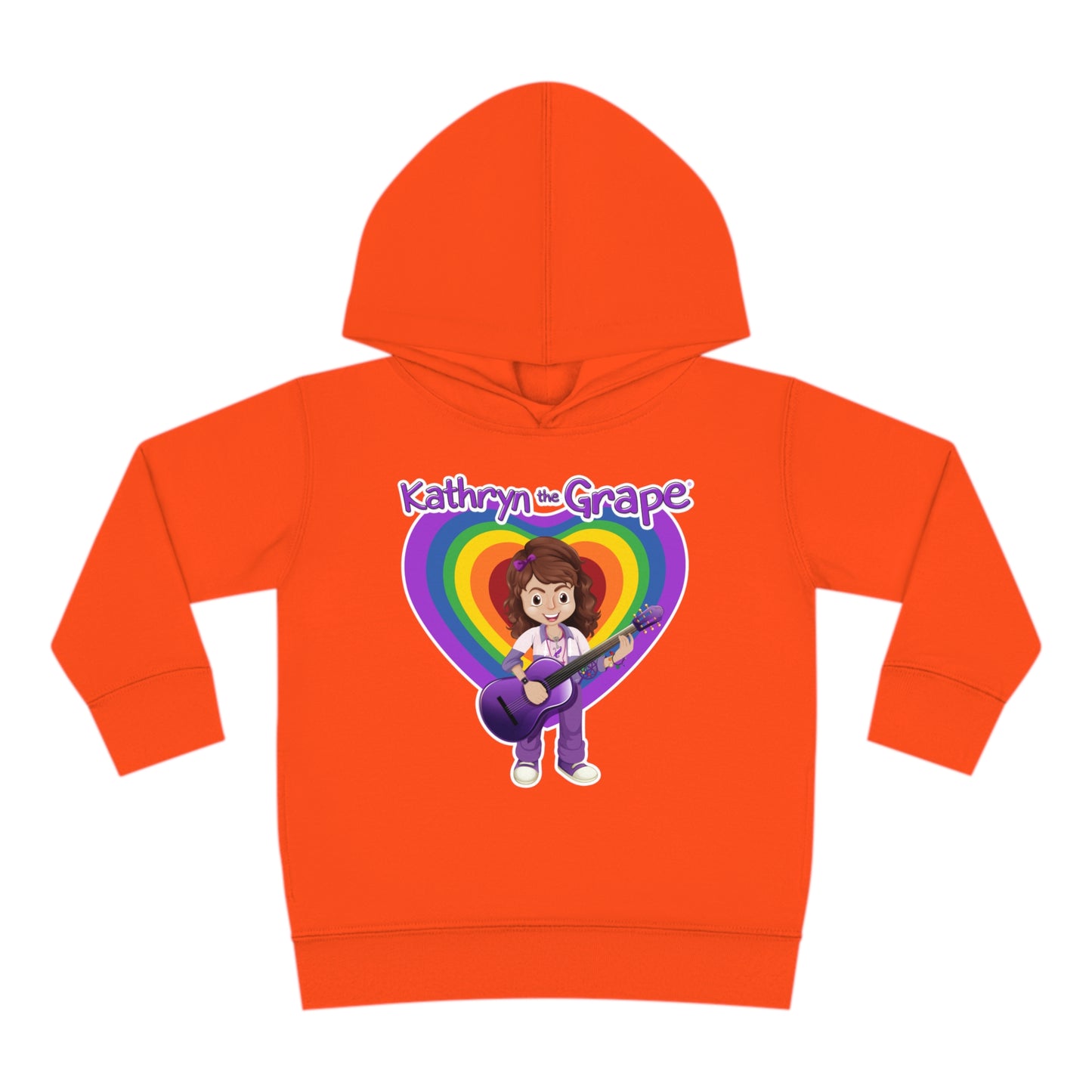 Kathryn the Grape with Guitar Toddler Pullover Fleece Hoodie