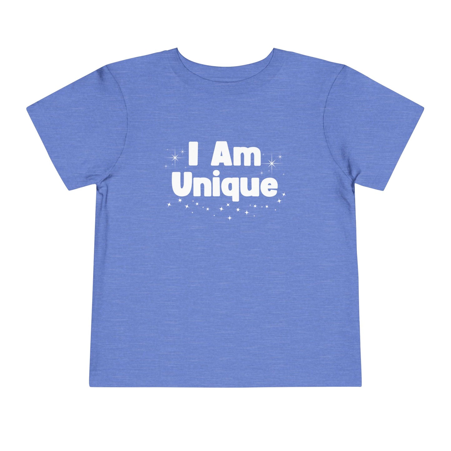 Toddler Short Sleeve Tee - "I Am Unique" - Cute and Comfortable Kids T-Shirt