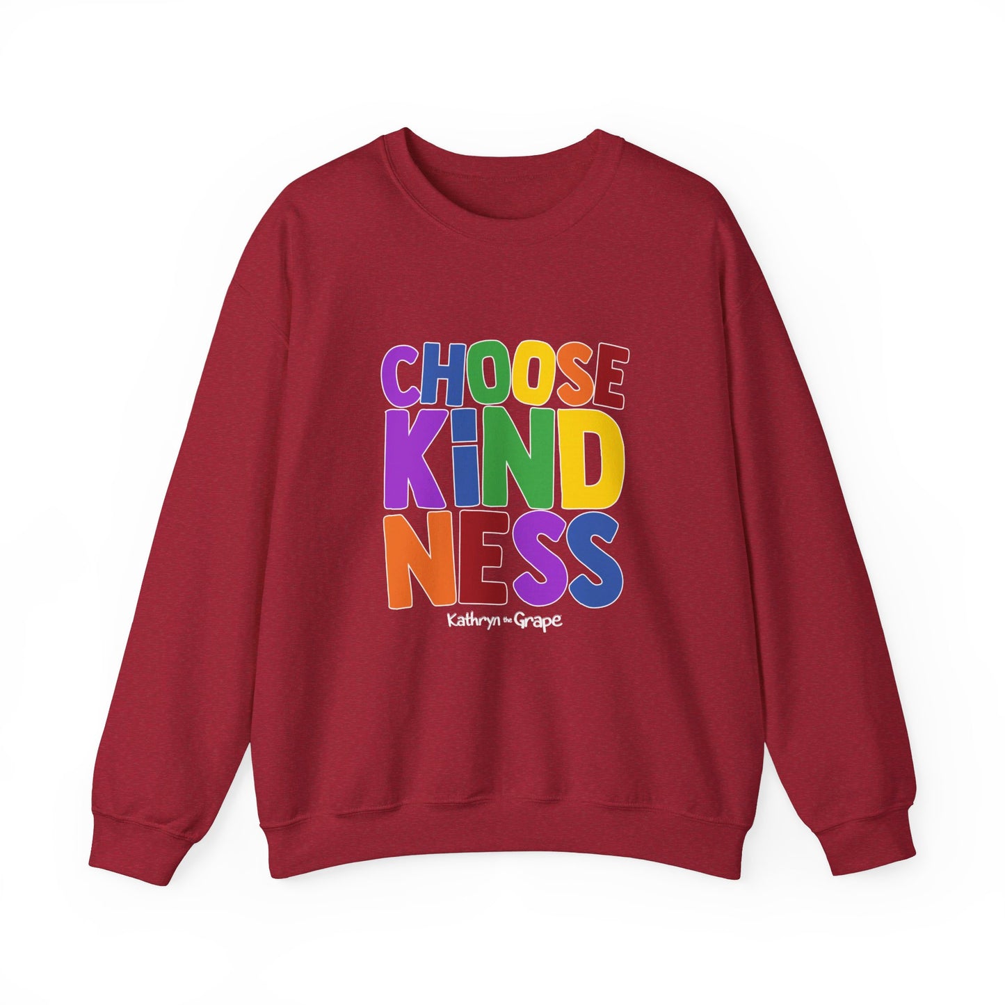 Kathryn the Grape Choose Kindness Teen/Adult Heavy Blend™ Crewneck Sweatshirt