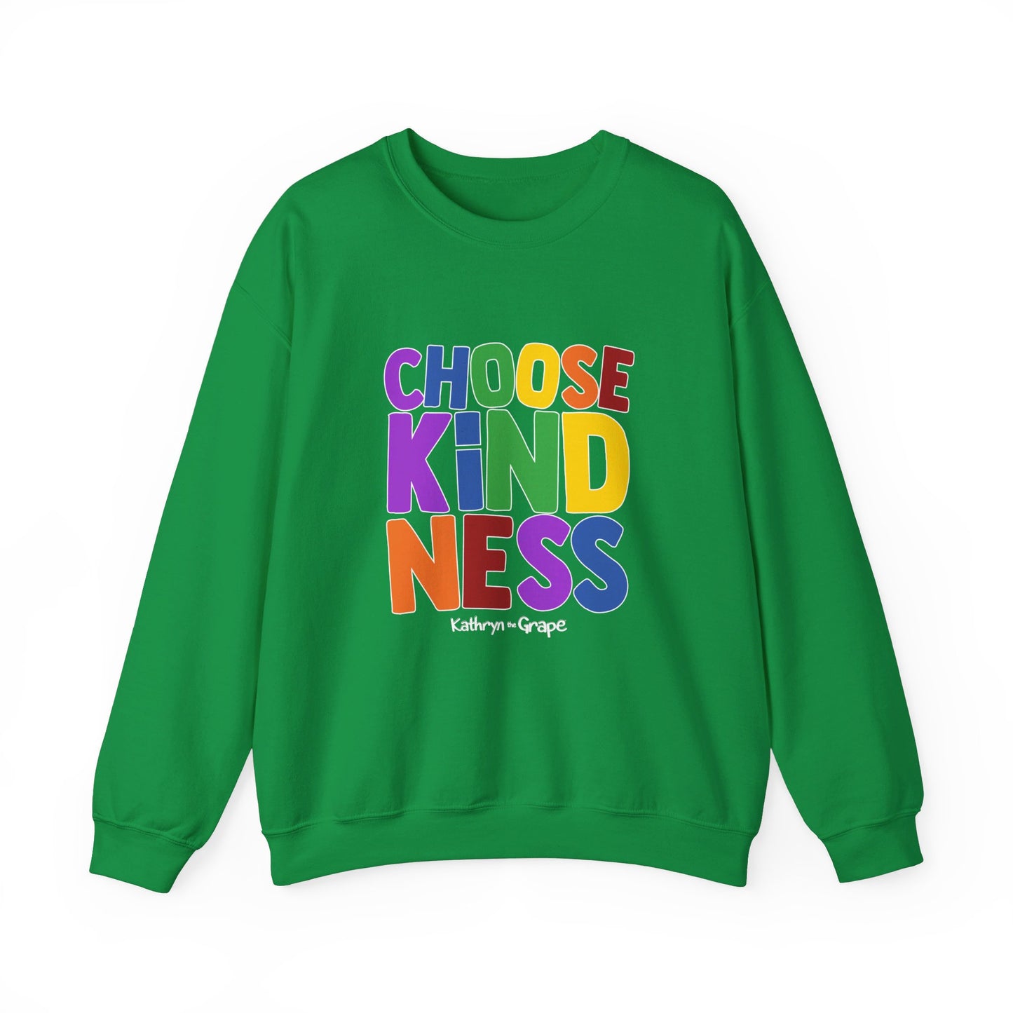 Kathryn the Grape Choose Kindness Teen/Adult Heavy Blend™ Crewneck Sweatshirt