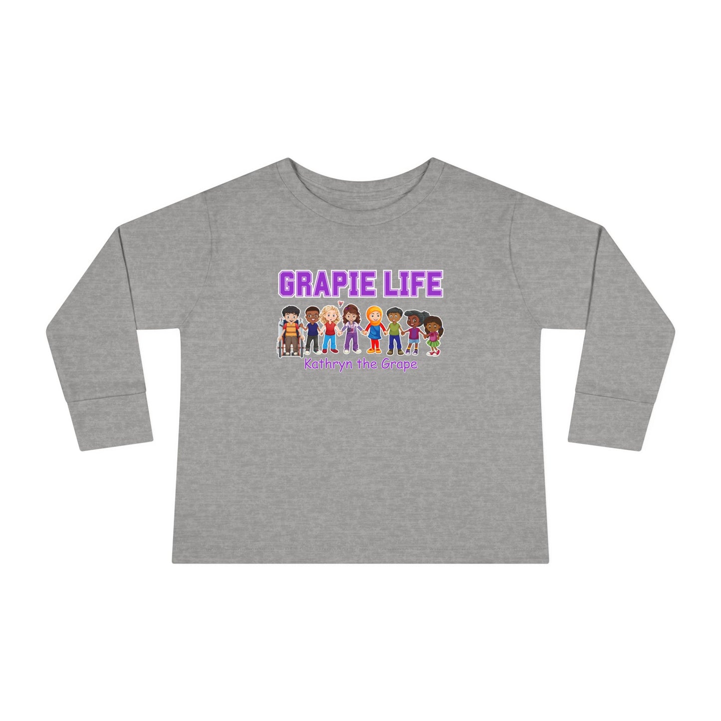 Kathryn the Grape Grapie Life Friends Toddler Long Sleeve Tee