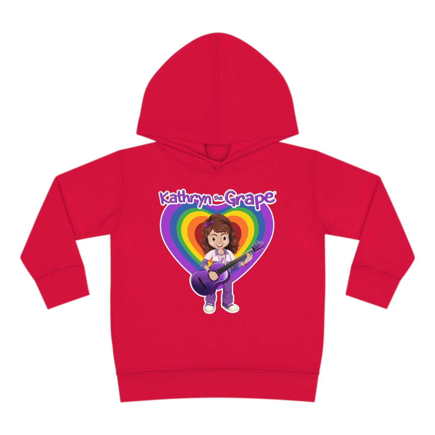 Kathryn the Grape with Guitar Toddler Pullover Fleece Hoodie