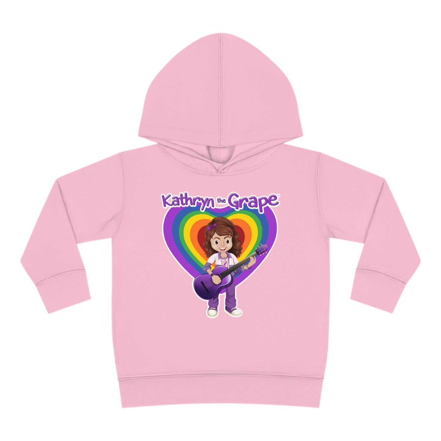 Kathryn the Grape with Guitar Toddler Pullover Fleece Hoodie