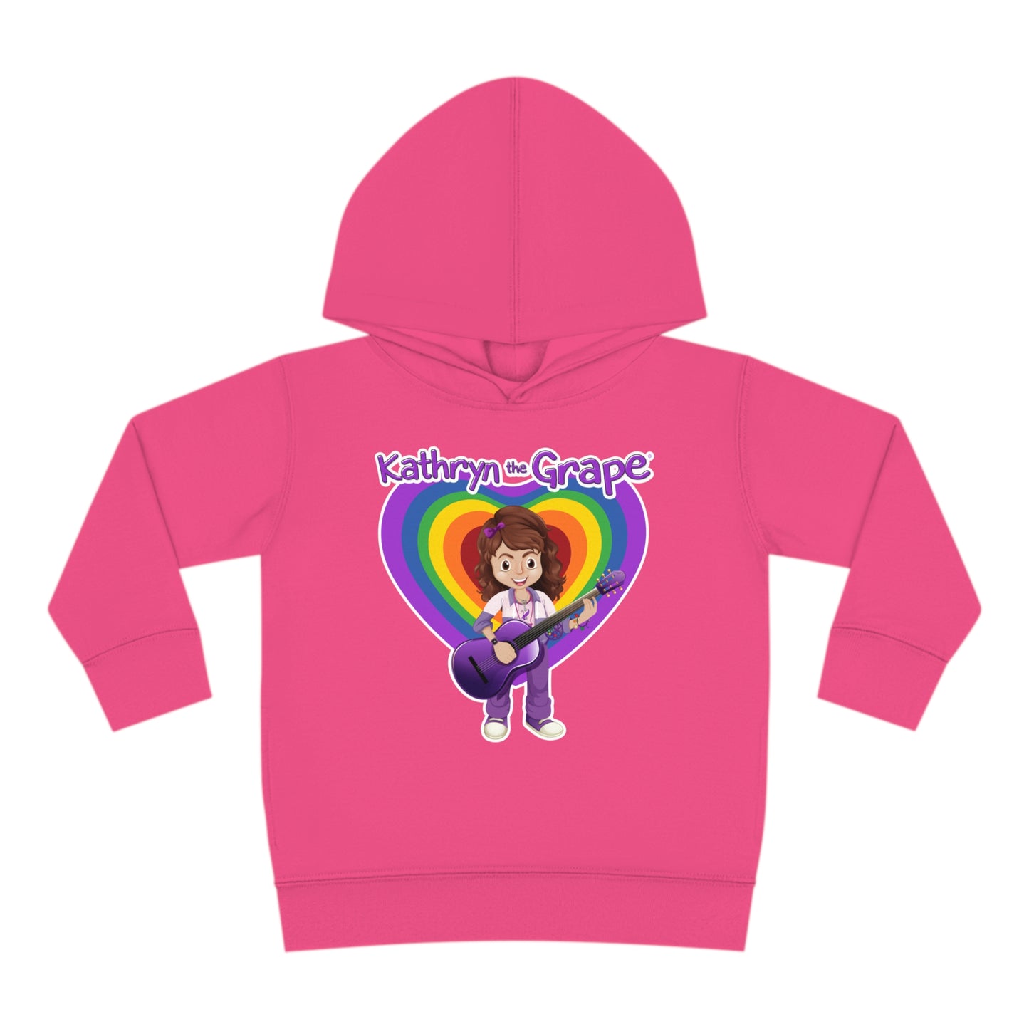 Kathryn the Grape with Guitar Toddler Pullover Fleece Hoodie