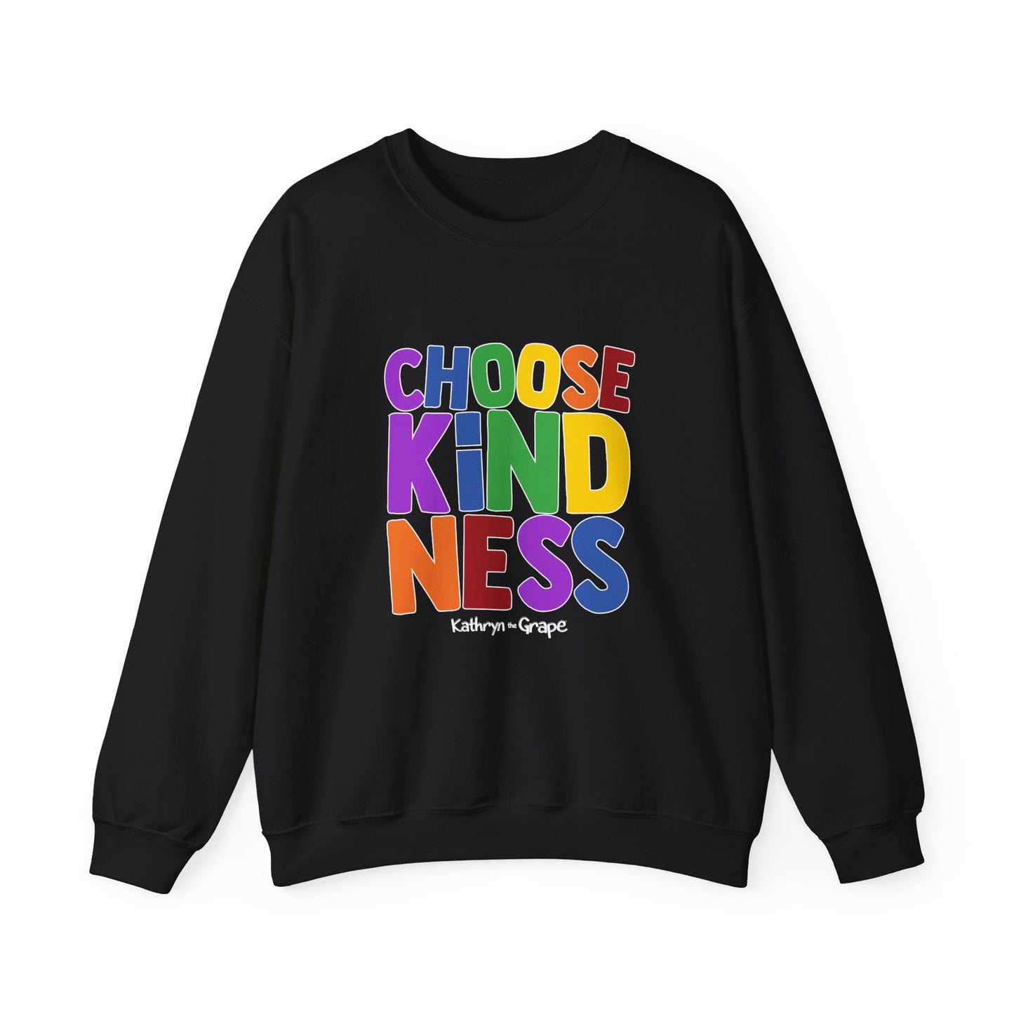 Kathryn the Grape Choose Kindness Teen/Adult Heavy Blend™ Crewneck Sweatshirt