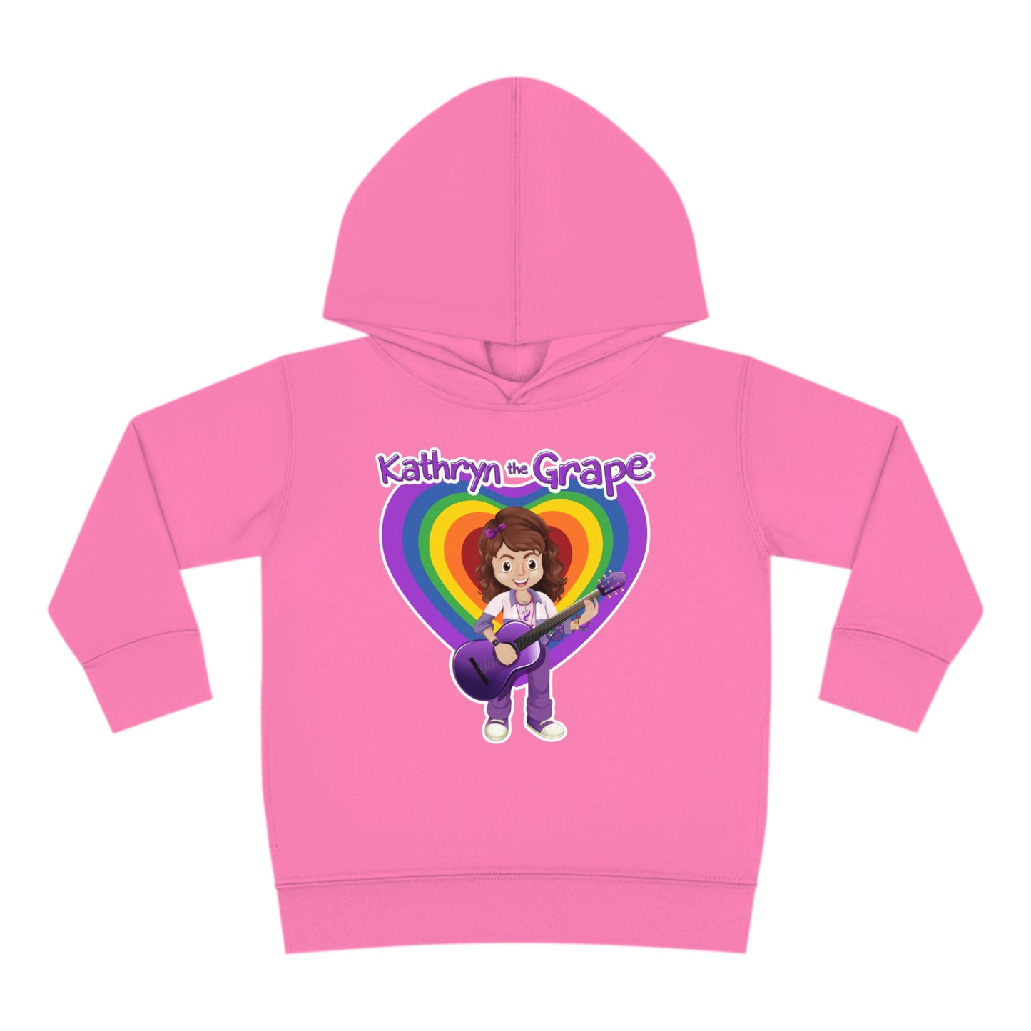 Kathryn the Grape with Guitar Toddler Pullover Fleece Hoodie